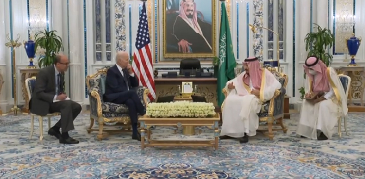 دورہ سعودی عرب: امریکی صدر کی شاہ سلمان اور ولی عہد سے ملاقات