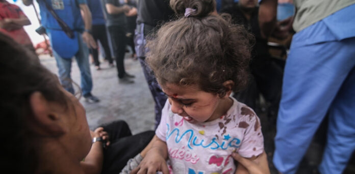 غزہ بمباری بچوں