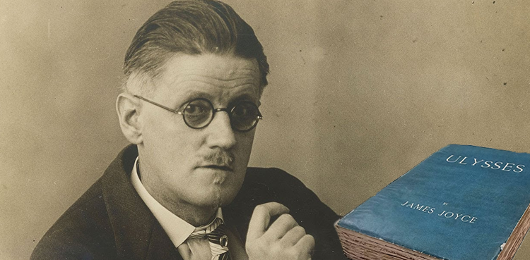 Mention de James Joyce qui a été accusé à cause d'”Ulysse” –