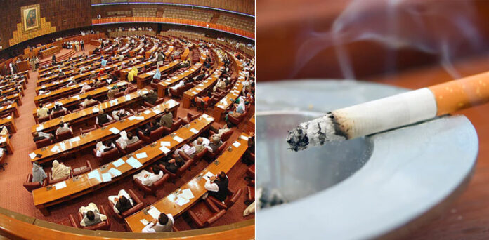 قومی اسمبلی ہال میں دوران اجلاس پہلی مرتبہ سگریٹ پیا گیا