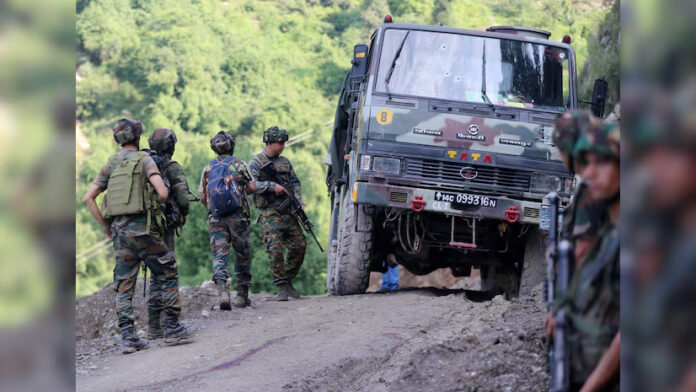 مقبوضہ کشمیر میں بھارتی فوج کے قافلے پر حملہ