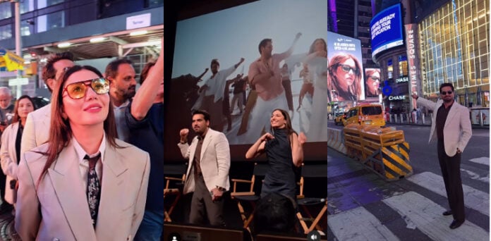 ماہرہ خان اور ہمایوں سعید کی فلم ’لو گرو‘ ٹائمز اسکوائر کی زینت بن گئی