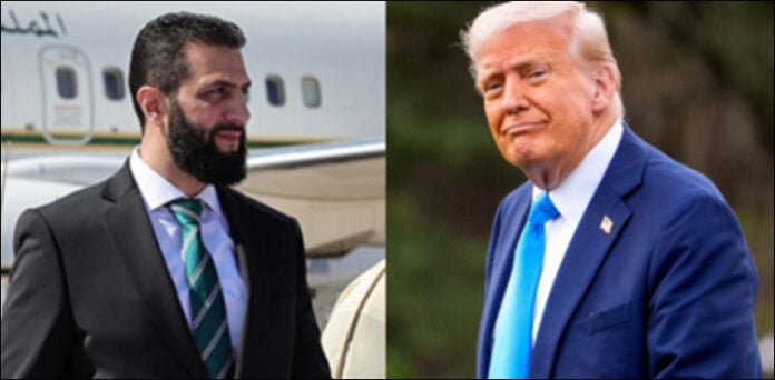 ڈونلڈ ٹرمپ احمد الشرع