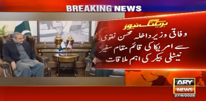 ایران اسرائیل جنگ بندی کروانے پر ٹرمپ کا کردار ہمیشہ یاد رکھا جائے گا، محسن نقوی