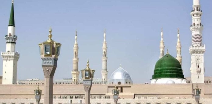 سعودی عرب: مسجد نبویؐ کے دس مینار جہاں سے پانچ وقت ندائے حق بلند ہوتی ہے