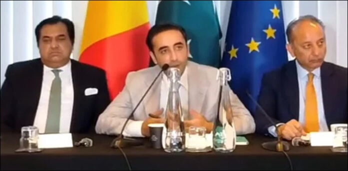 بلاول بھٹو بریفنگ برسلز