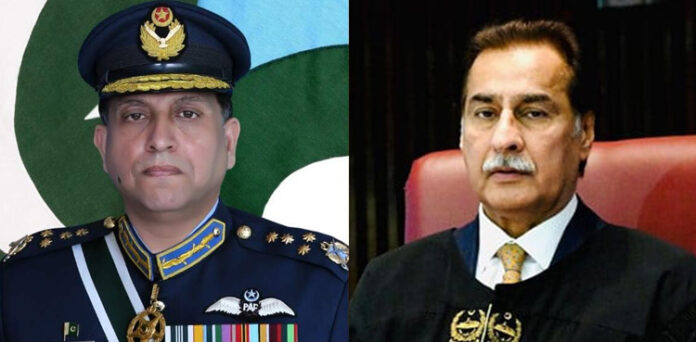 ایئر چیف مارشل ظہیر احمد بابر سدھو کا اسپیکر قومی اسمبلی ایاز صادق کو خط