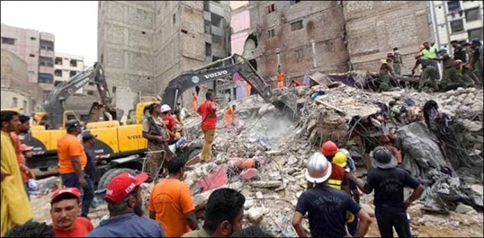 لیاری عمارت سانحہ کراچی بلڈنگ