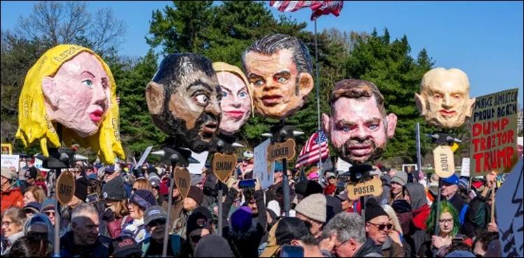 امریکا میں ٹرمپ مخالف 3 ہزار سے زائد ’نو کنگز‘ ریلیاں