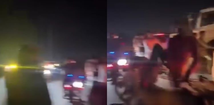 کراچی: کورنگی شاہ فیصل پل پر ناکہ لگا کر ڈاکوؤں کی لوٹ مار، ویڈیو