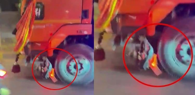 خوفناک سڑک حادثہ، ٹرک اسکوٹی کو 5 کلومیٹر تک گھسیٹتا رہا، خاتون جاں بحق