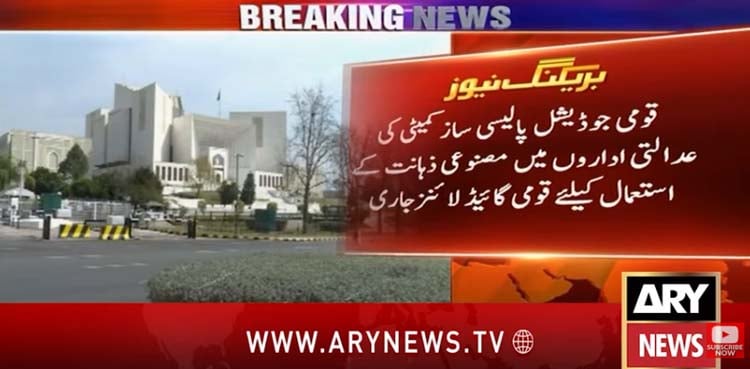 عدالتوں میں اے آئی کے استعمال کی قومی گائیڈ لائنز جاری