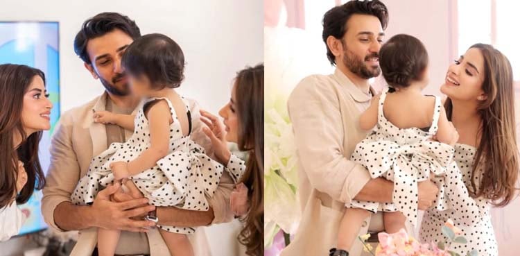 علی انصاری اور صبور علی کی بیٹی کی پہلی سالگرہ، تصاویر وائرل