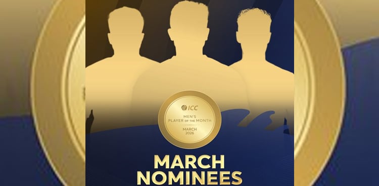 آئی سی سی مینز پلیئر آف دی منتھ کیلیے نامزدگیوں کا اعلان