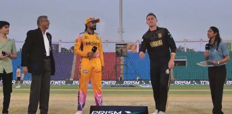 پی ایس ایل 11: پشاور زلمی نے حیدرآباد کنگزمین کے خلاف ٹاس جیت لیا