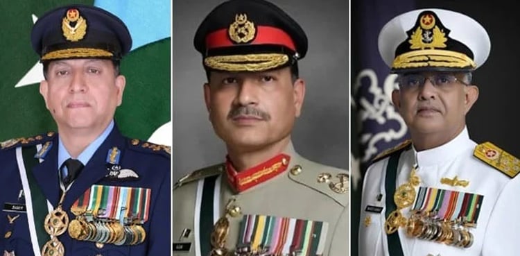 یوم تکبیر پر مسلح افواج کے سربراہان کی قوم کو مبارکباد