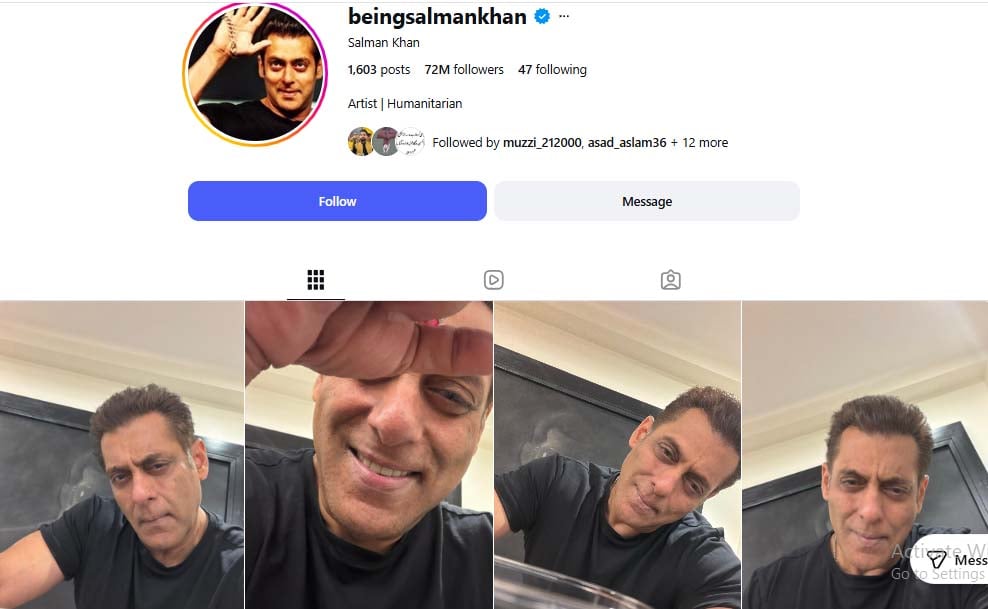 سلمان خان کا انسٹاگرام اکاؤنٹ ڈی ایکٹیویٹ کیوں ہوا؟
