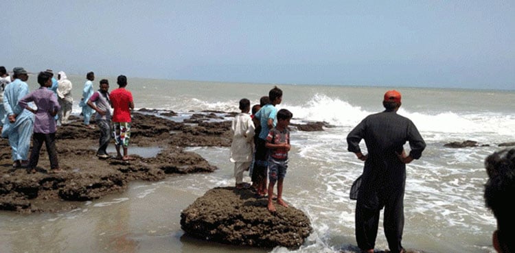 کراچی کے ساحل ہاکس بے اور کورنگی ندی میں پکنک منانے آئے 8 اف