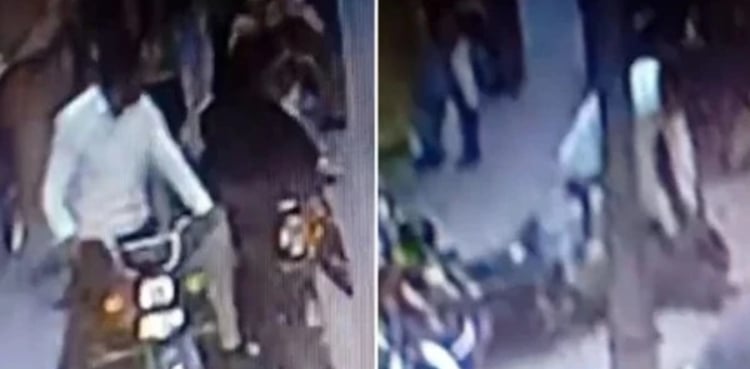 تصویر: اے آر وائی نیوز لاہور: مزنگ میں موٹرسائیکل سوار کا اسکوٹی سوار لڑکی پر تشدد، مقدمہ درج