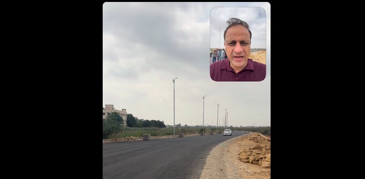 میئر کراچی مرتضیٰ وہاب کا ناتھا خان لنک روڈ کا دورہ، جلد کھولنے کا اعلان